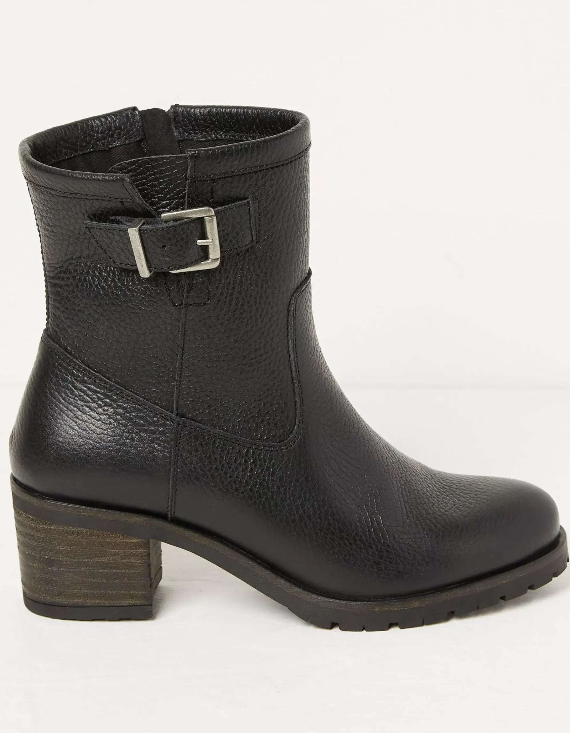 Hollie Mid Heel Leather Boots