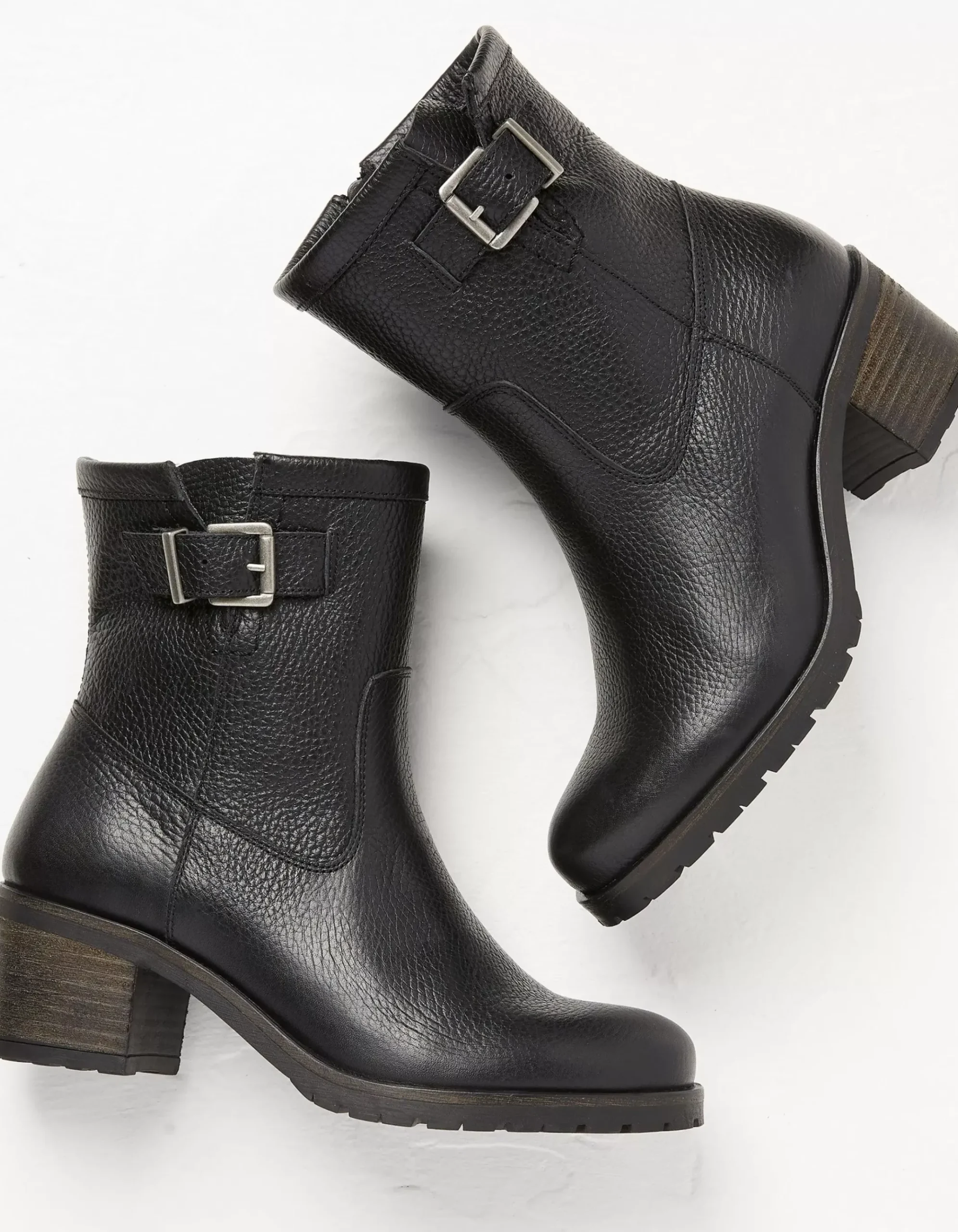 Hollie Mid Heel Leather Boots