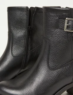 Hollie Mid Heel Leather Boots