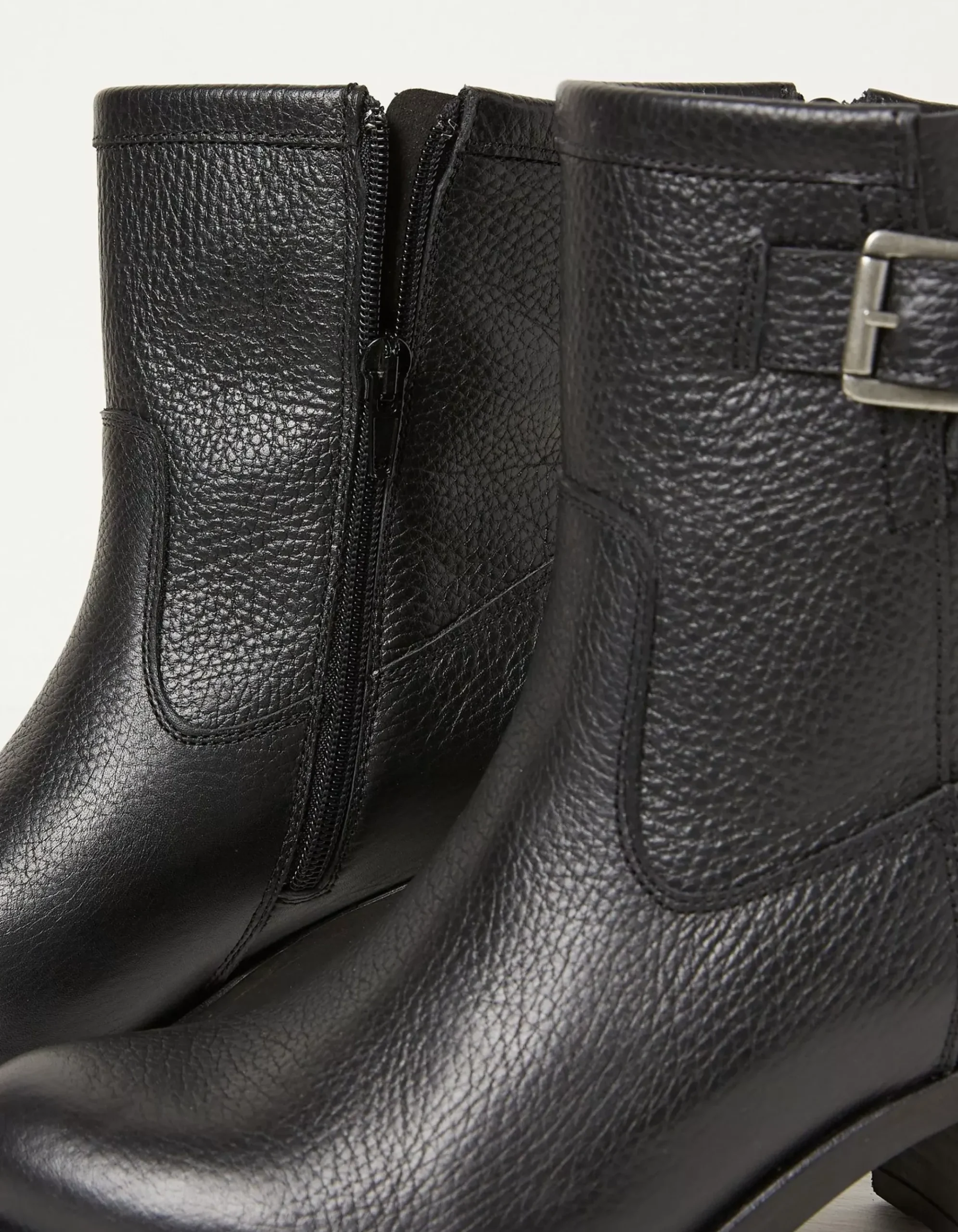 Hollie Mid Heel Leather Boots