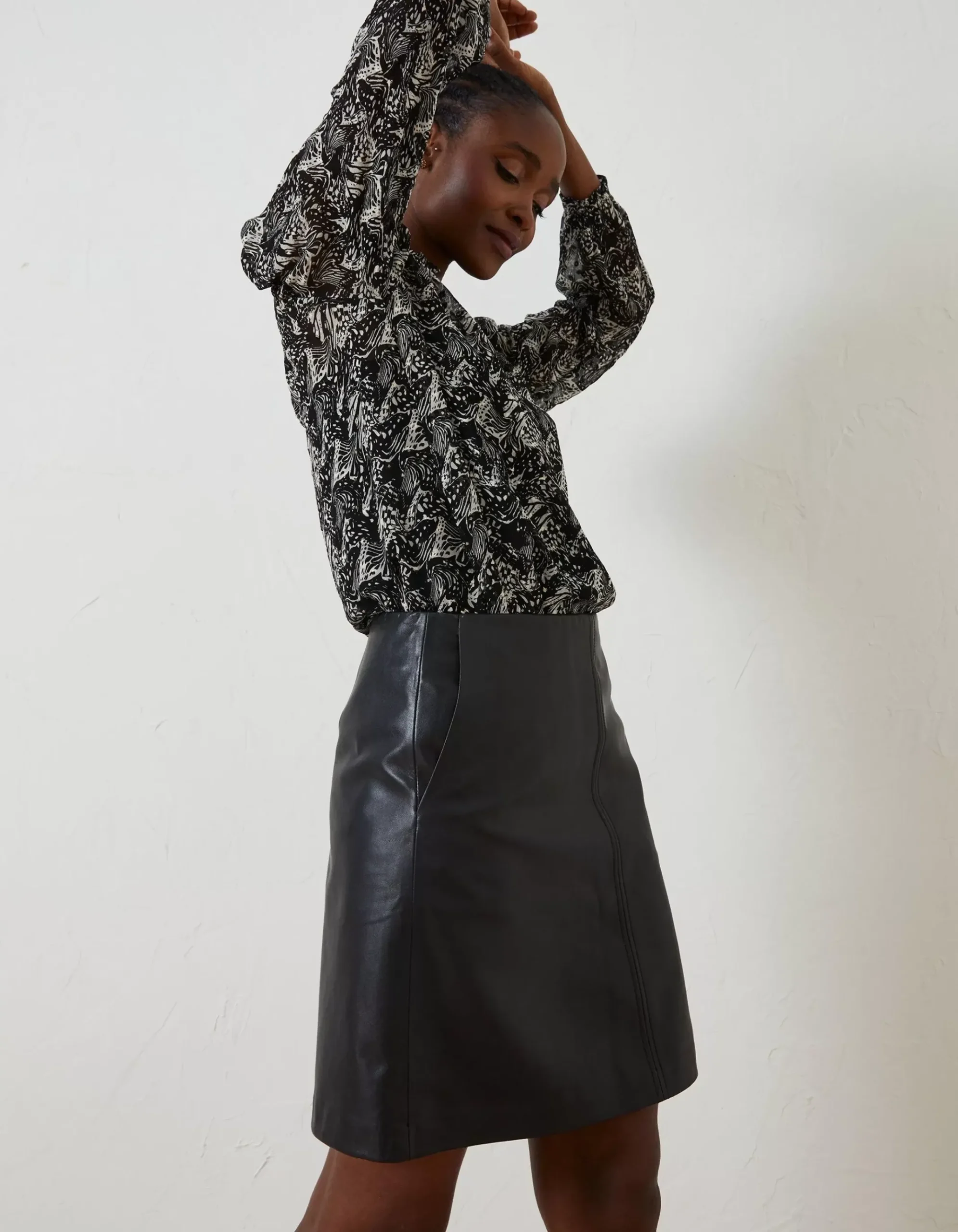 Ida Leather Skirt