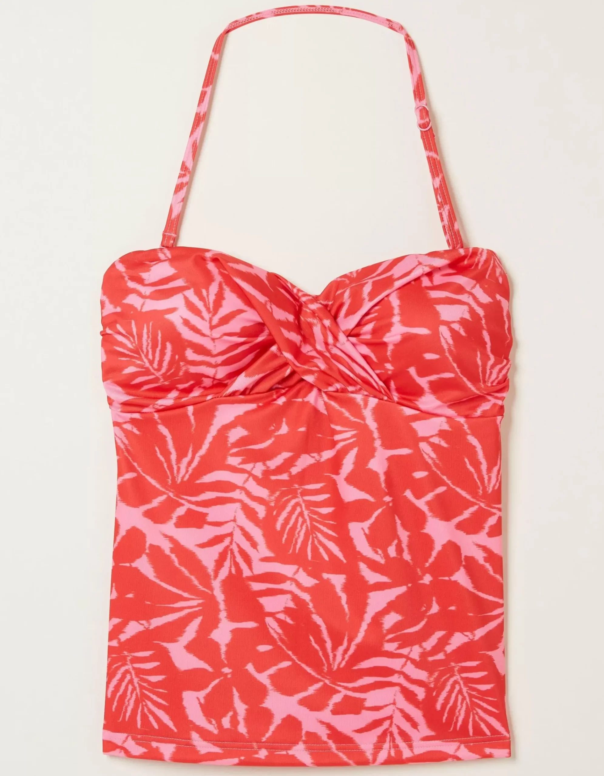 Ikat Leaves Tankini Top