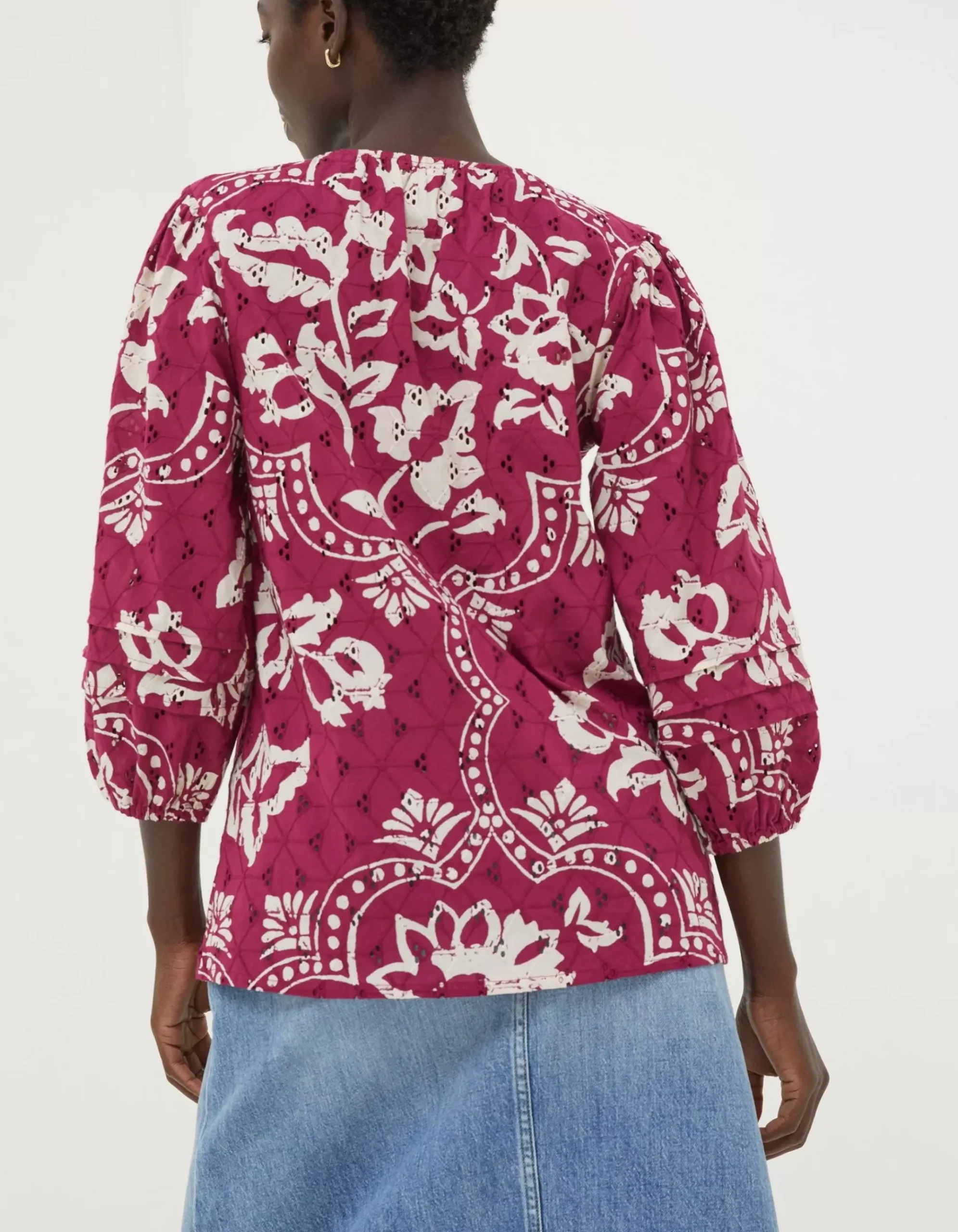 Imogen Broderie Floral Blouse