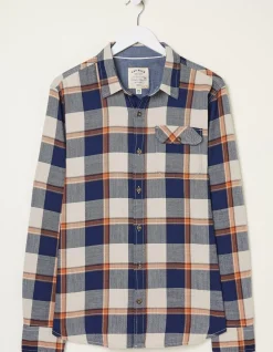 Indigo Grid Check Shirt