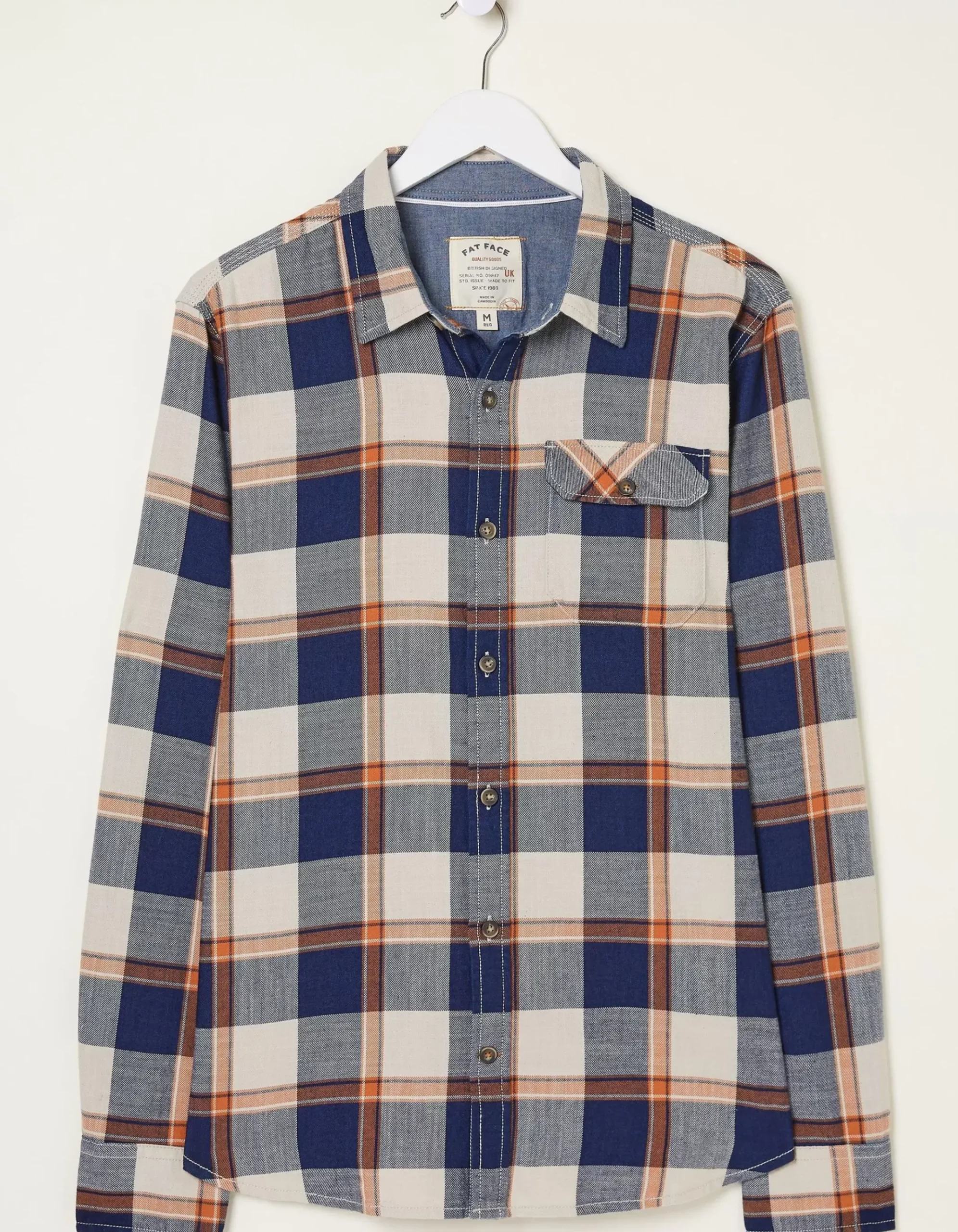 Indigo Grid Check Shirt