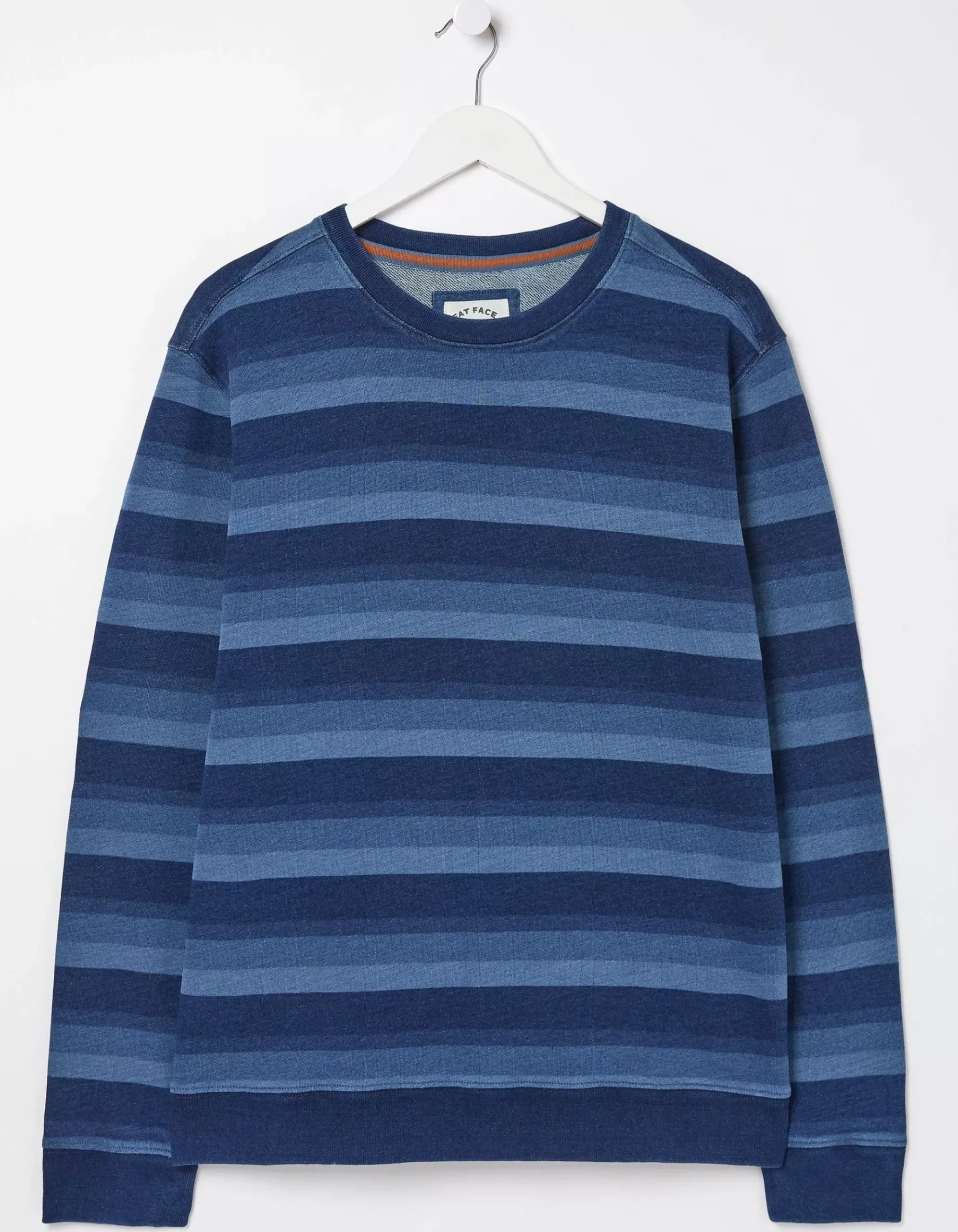 Indigo Stripe Crew Neck Sweatshirt