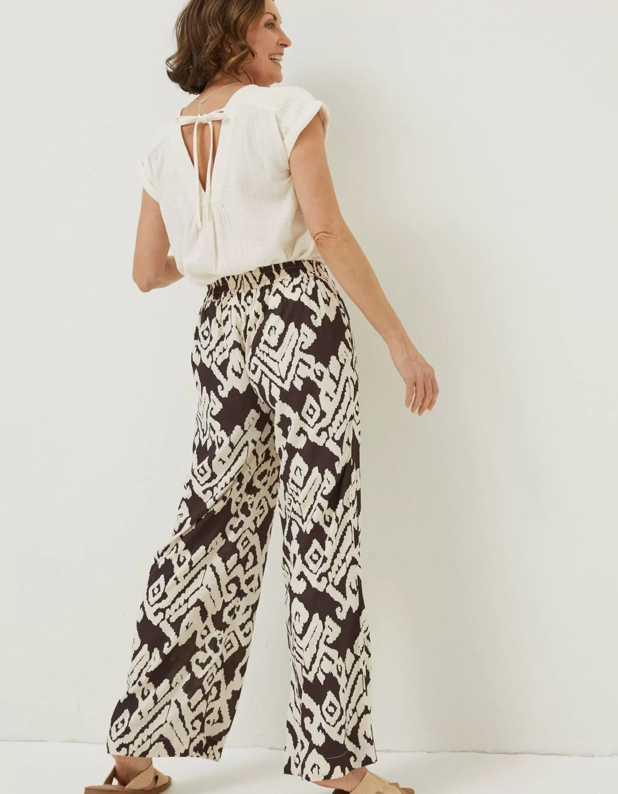 Isla Ikat Wide Leg Trouser