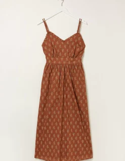 Jayden Woodblock Midi Dress