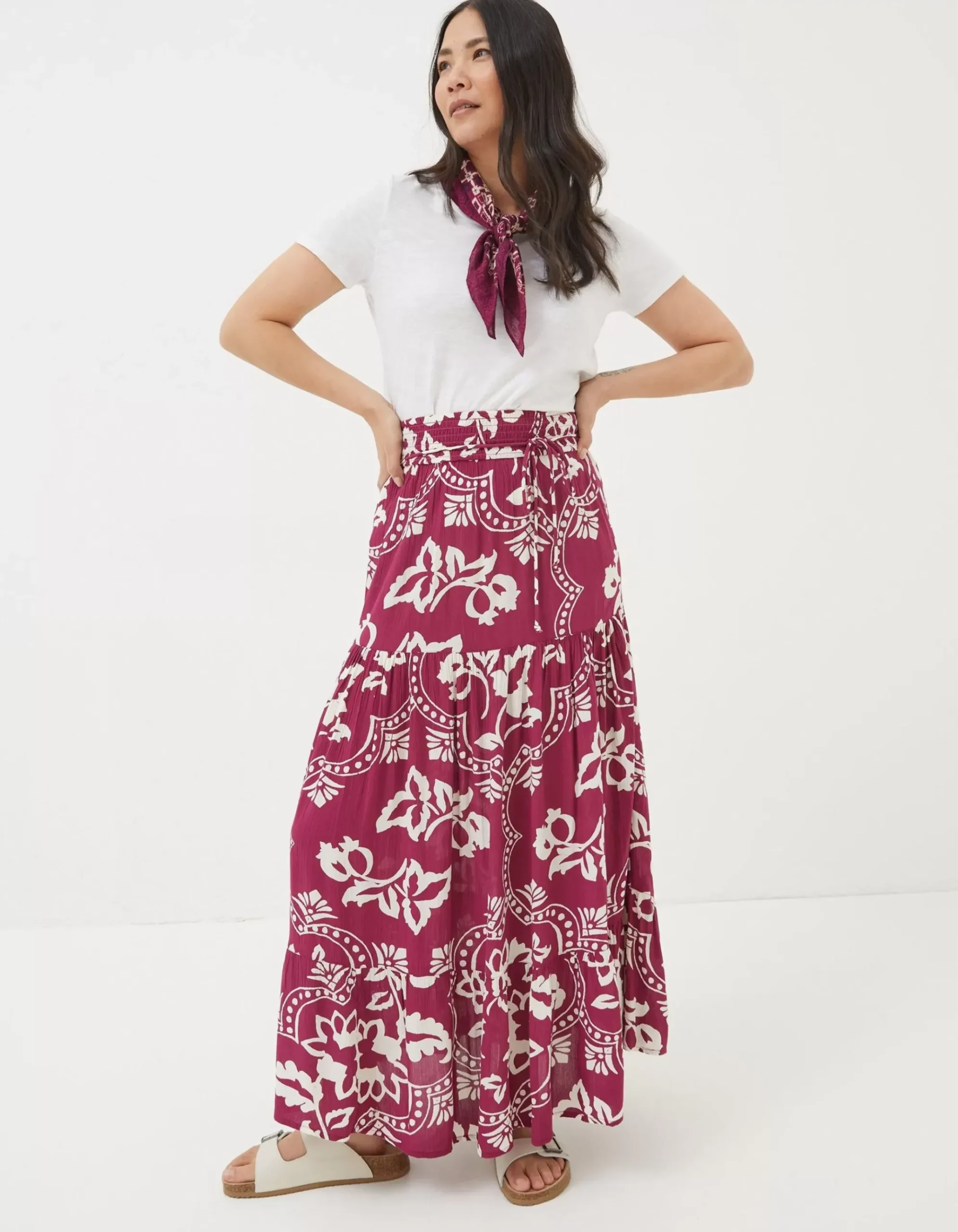 Jayla Wallpaper Floral Maxi Skirt