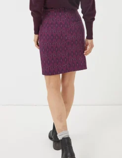 Jennie Ikat Geo Jersey Skirt