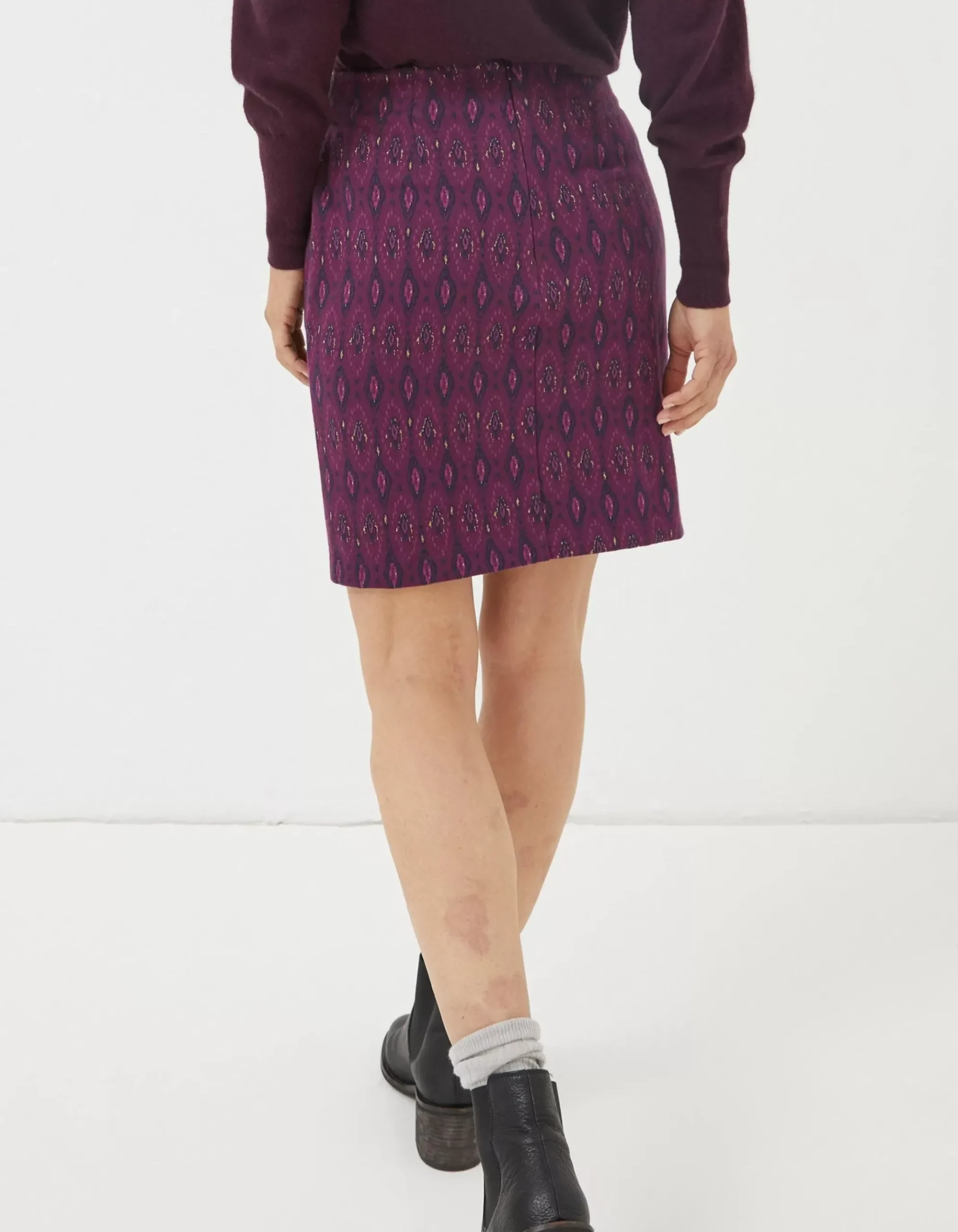 Jennie Ikat Geo Jersey Skirt