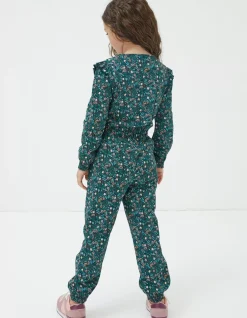 Jess Evergreen Floral Jumpsuit