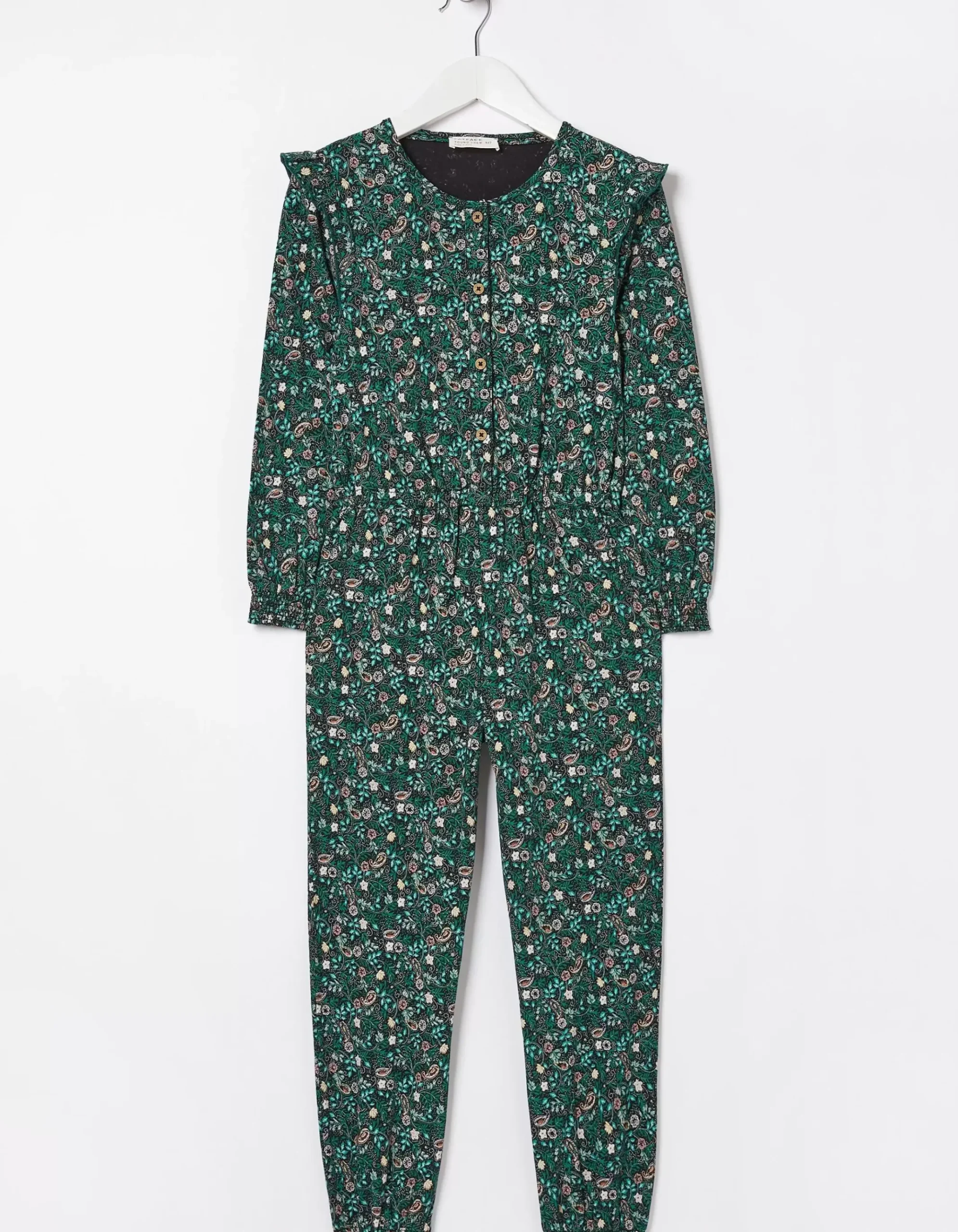 Jess Evergreen Floral Jumpsuit