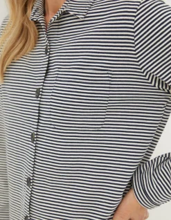 Jess Stripe Jersey Shirt