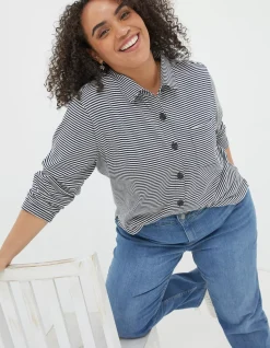 Jess Stripe Jersey Shirt