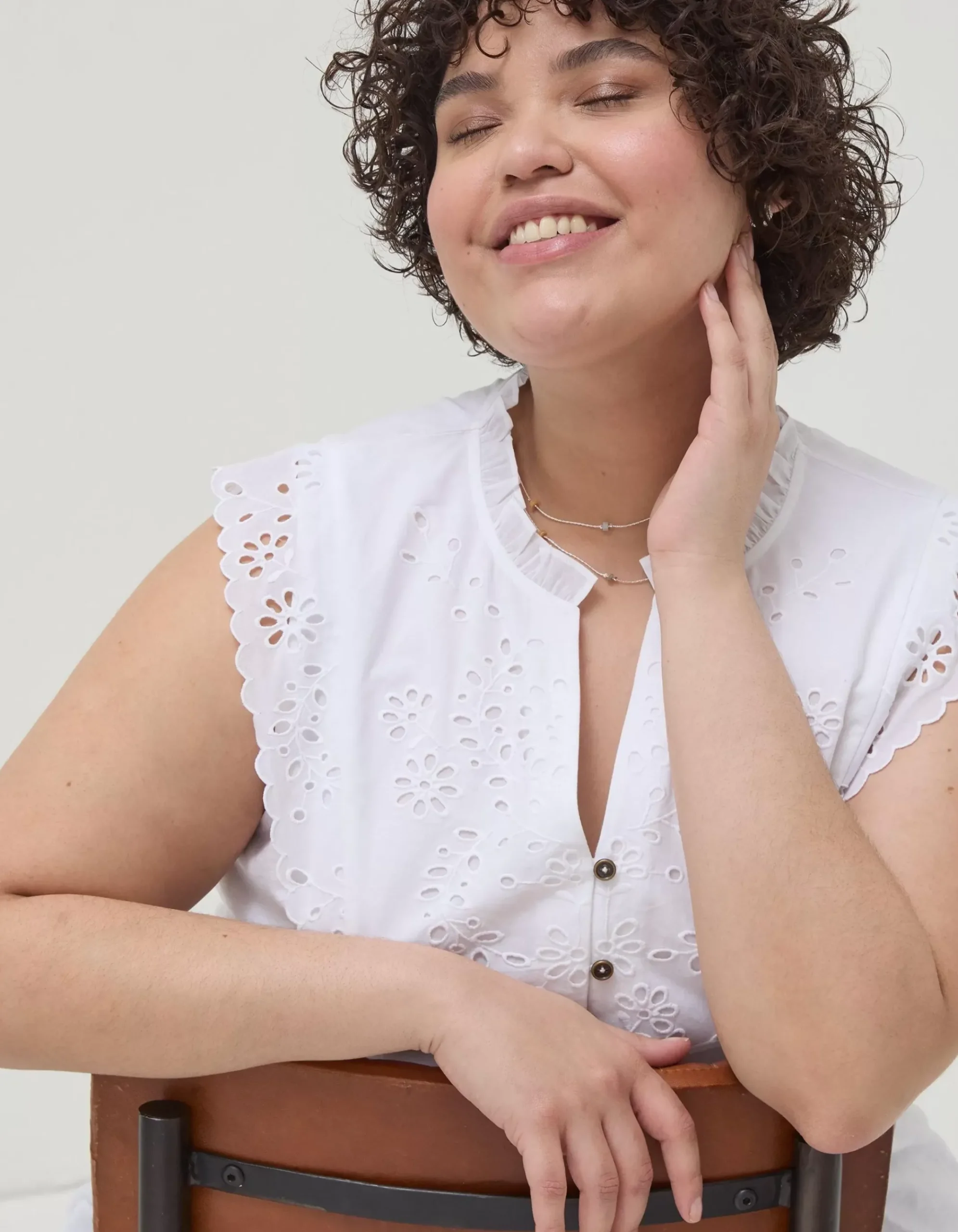 Jessica Embroidered Tunic Top