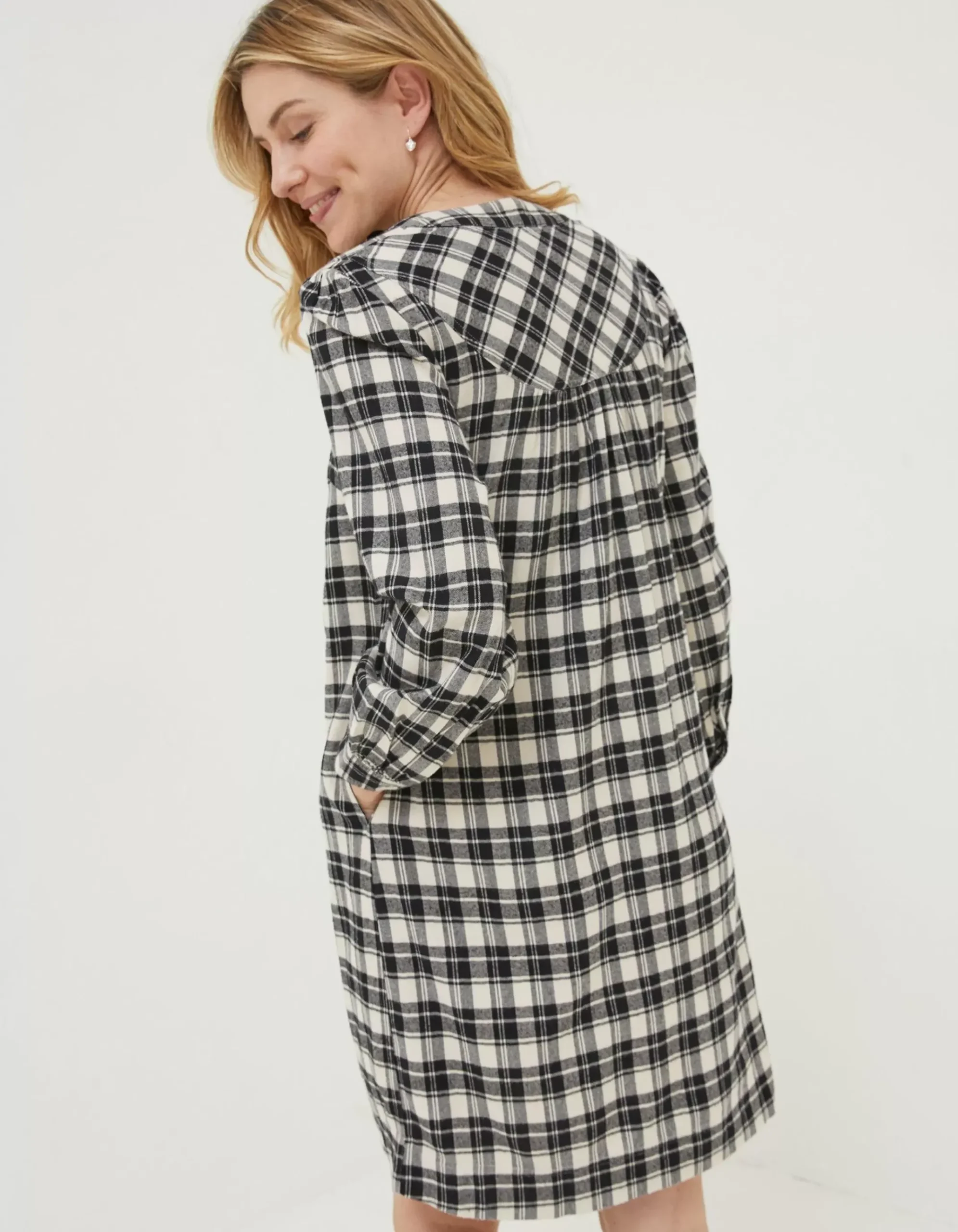 Jessie Check Smock Dress