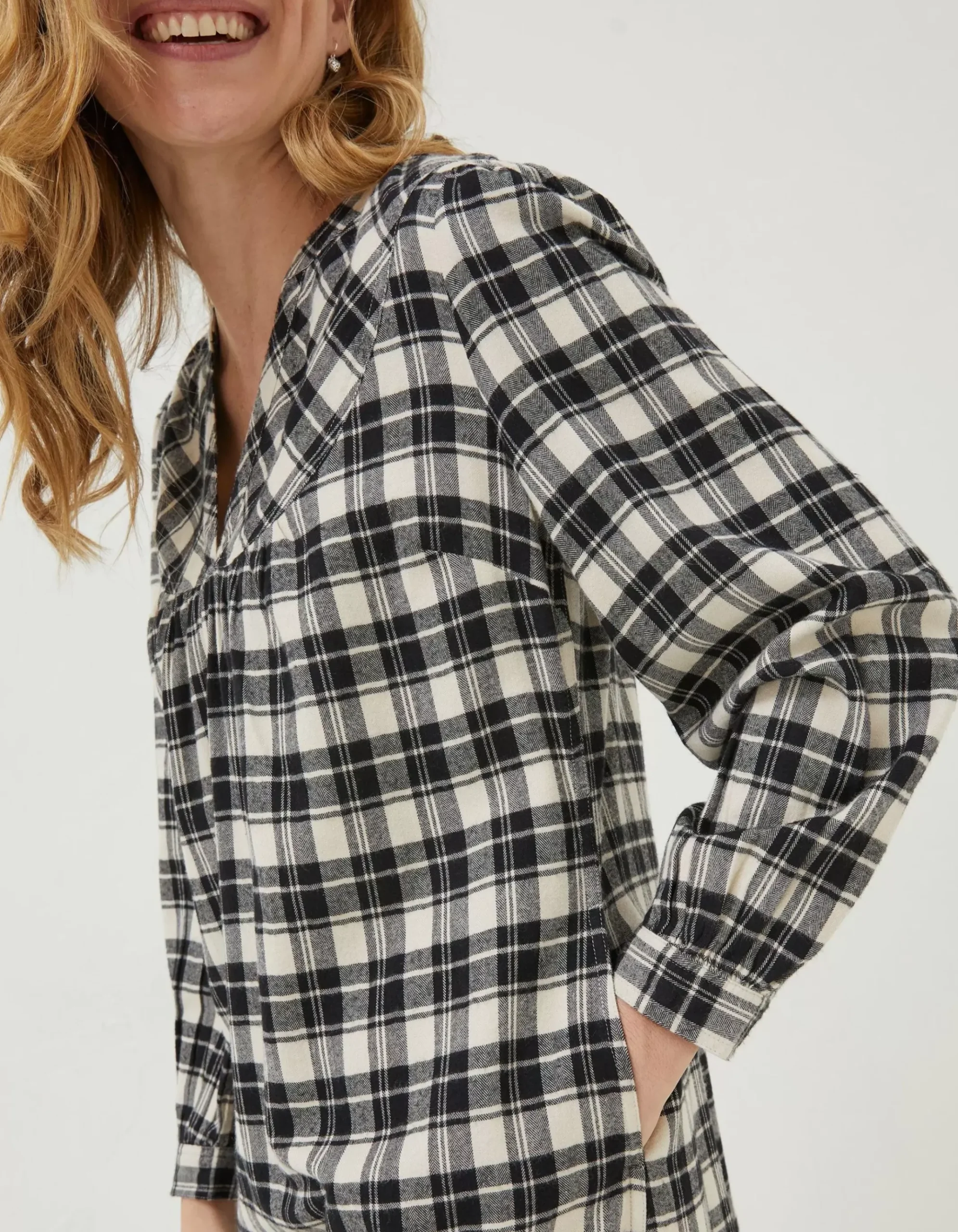 Jessie Check Smock Dress