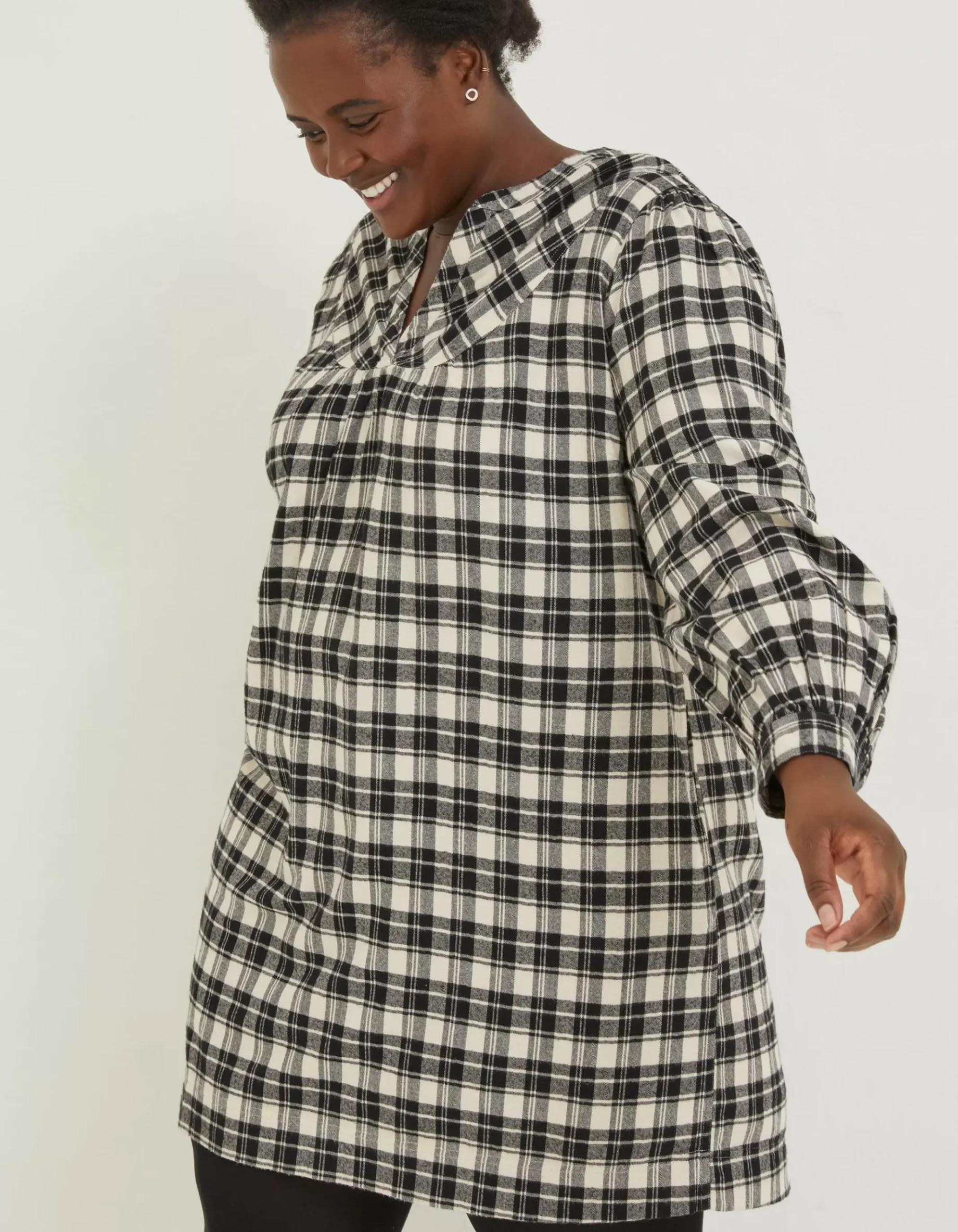 Jessie Check Smock Dress