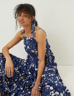 Julien Geo Batik Midi Dress