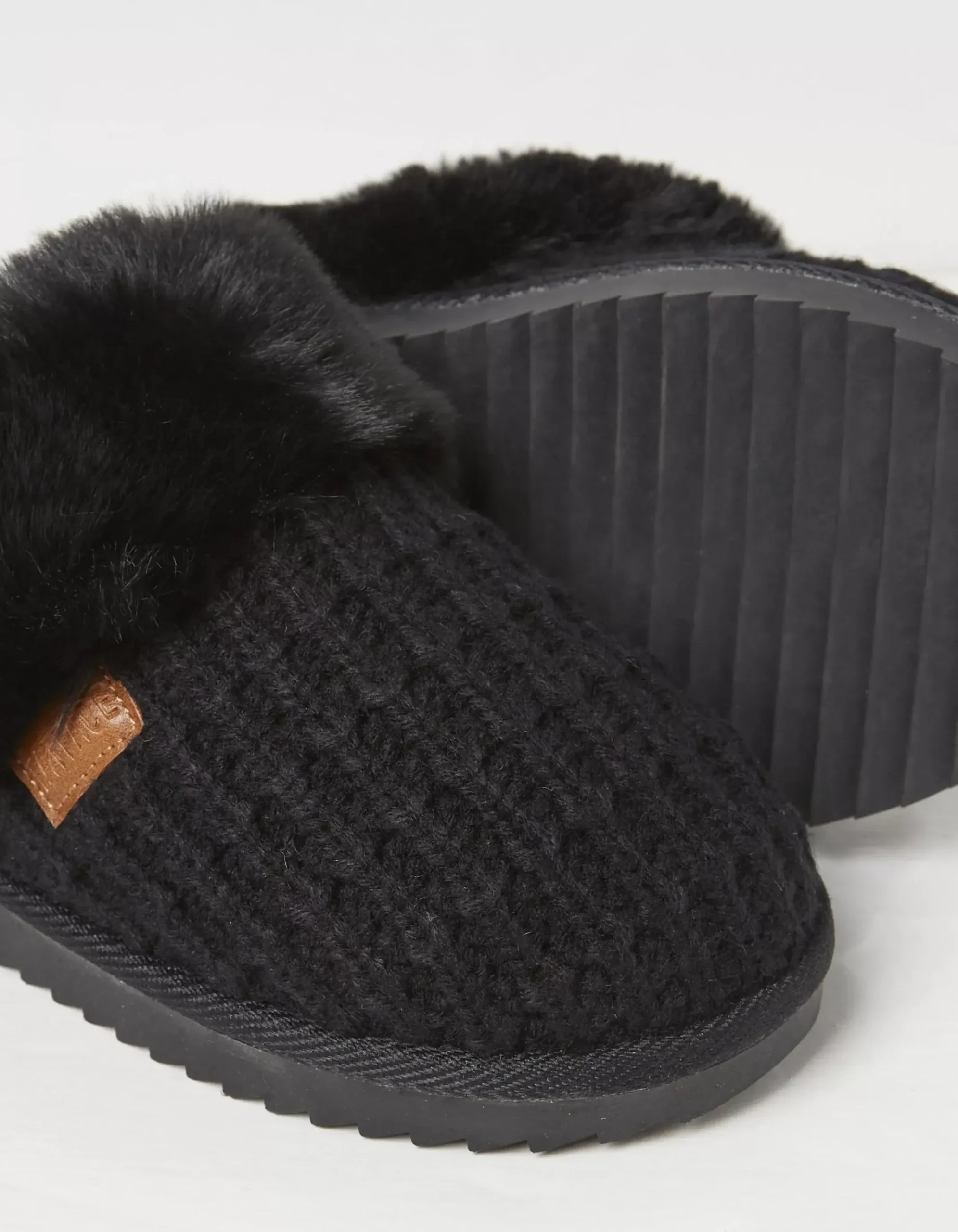 Kaia Knitted Mule Slippers