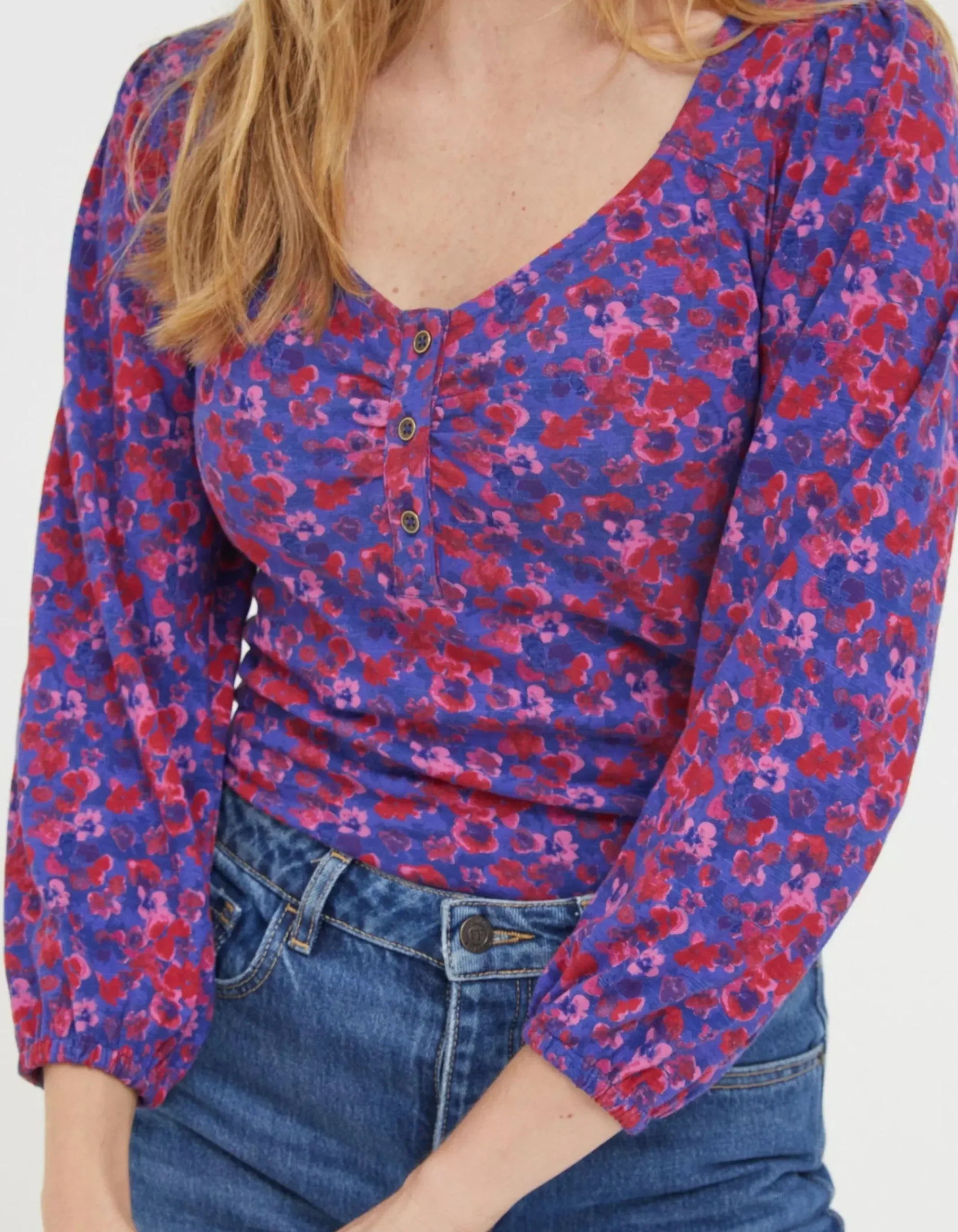 Kara Painterly Floral Top