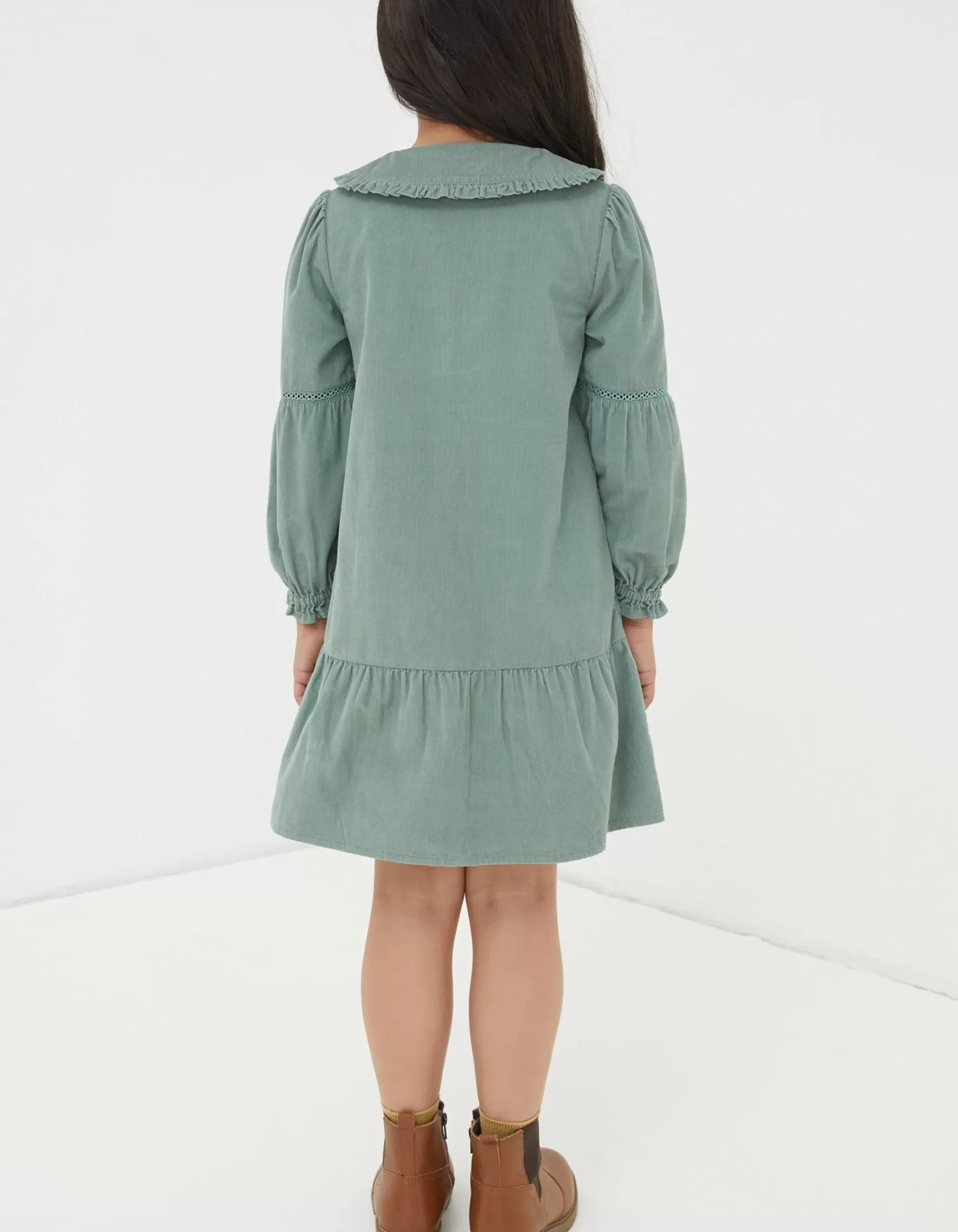 Katy Collared Cord Dress