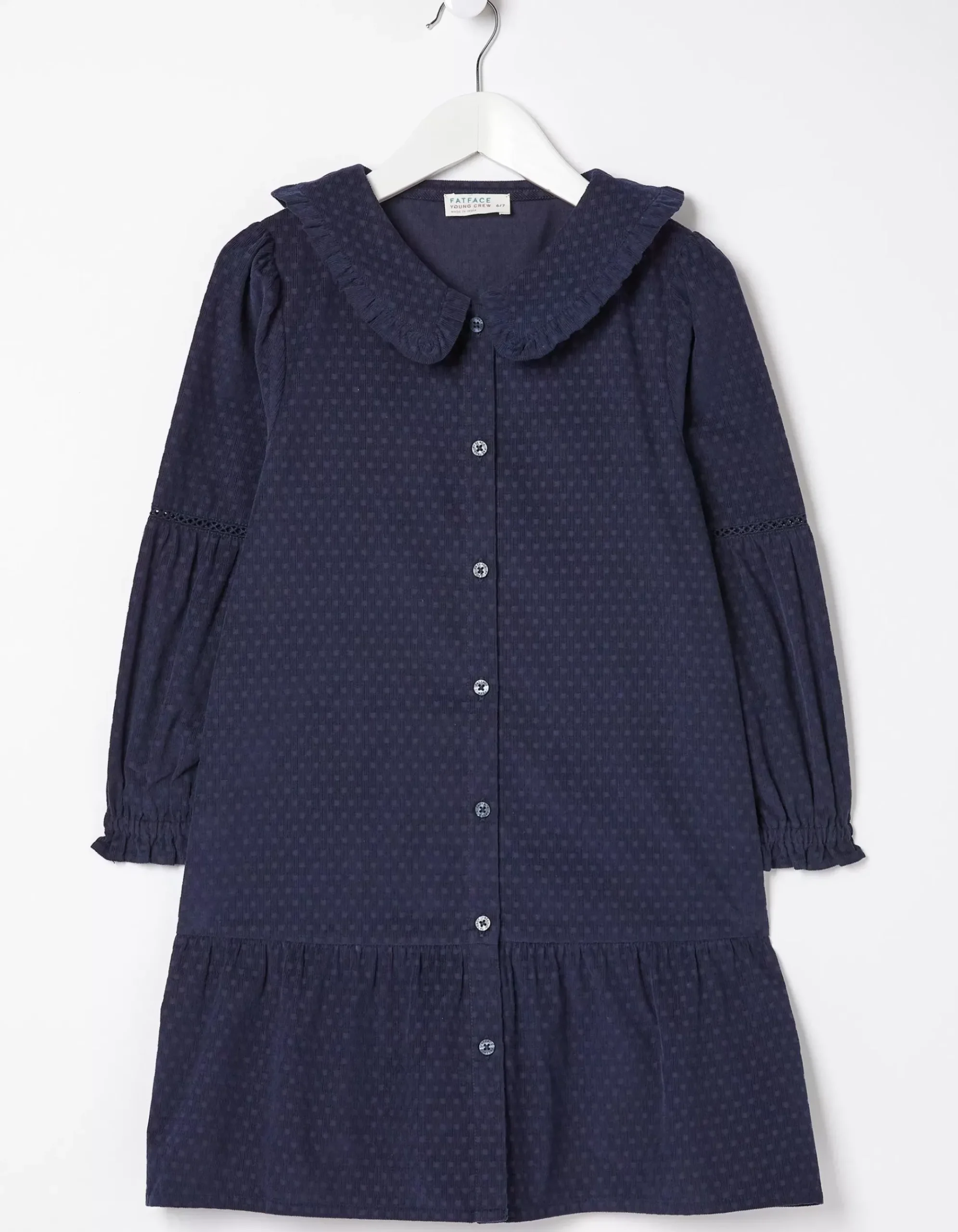 Katy Collared Cord Dress