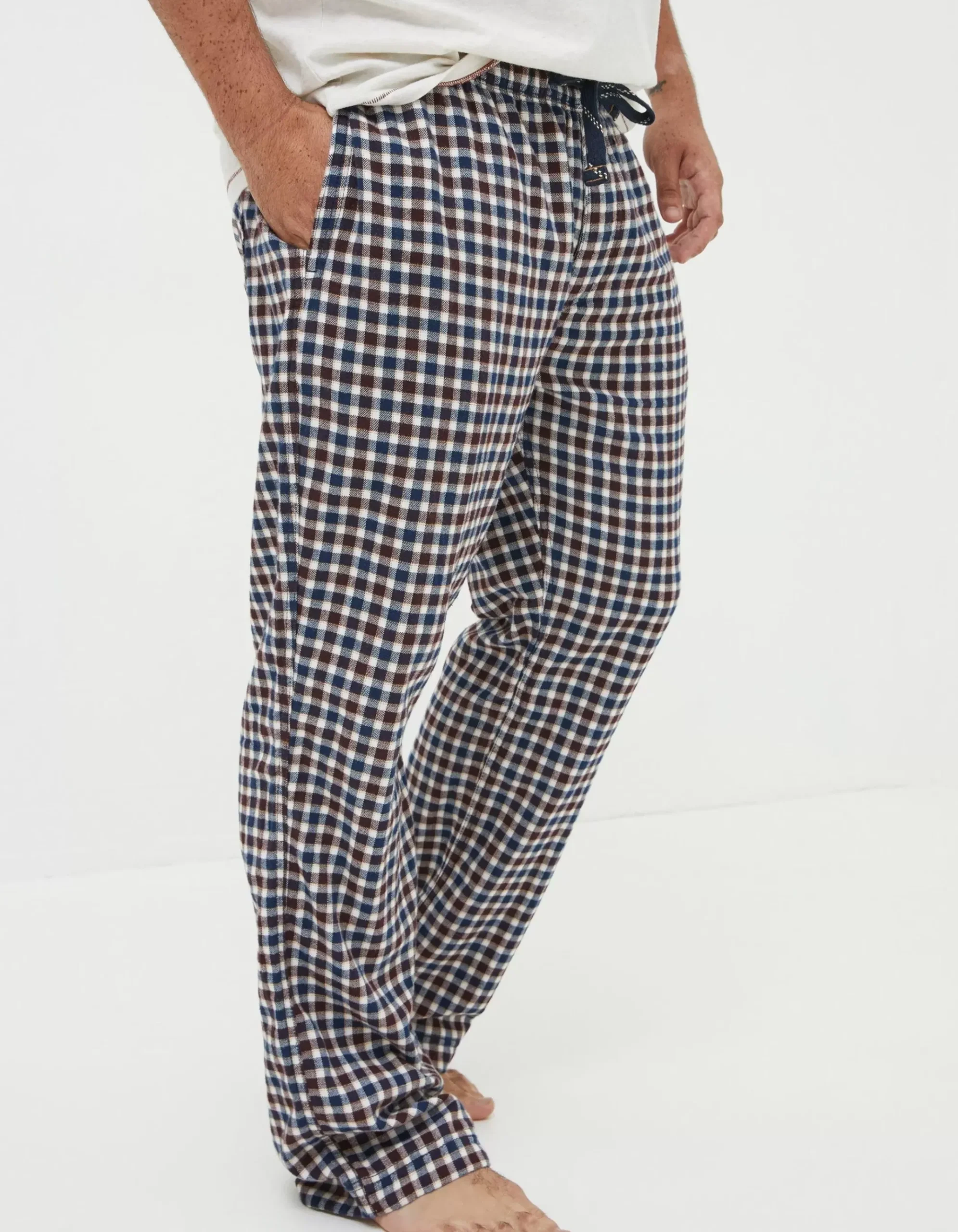 Keswick Light Check Pyjama Bottoms