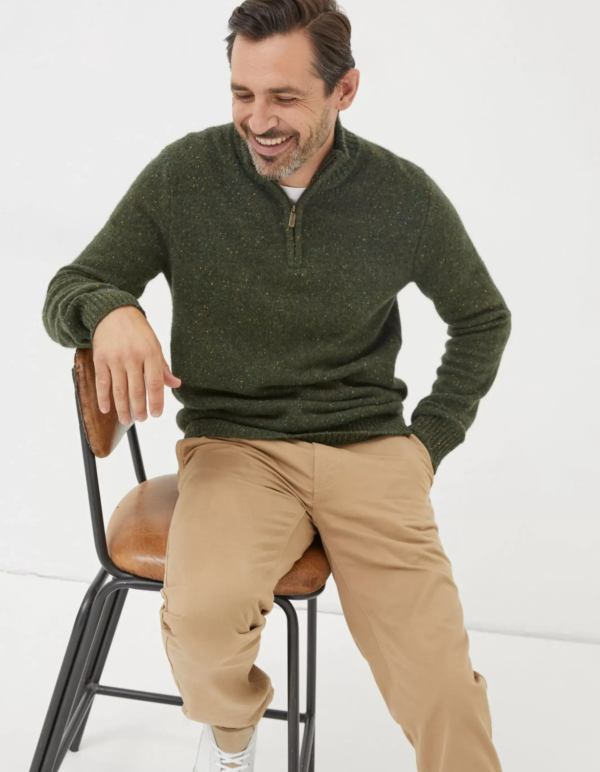 Lambswool Half Neck Jumper