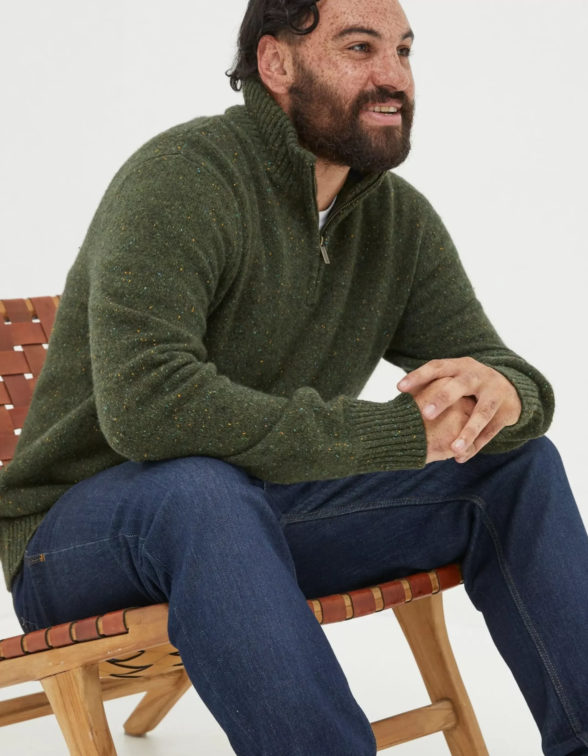 Lambswool Half Neck Jumper