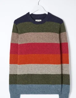 Lambswool Stripe Crew Jumper