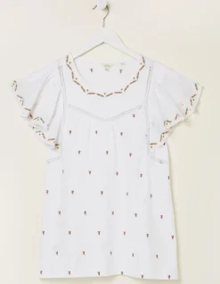 Leah Embroidered Top
