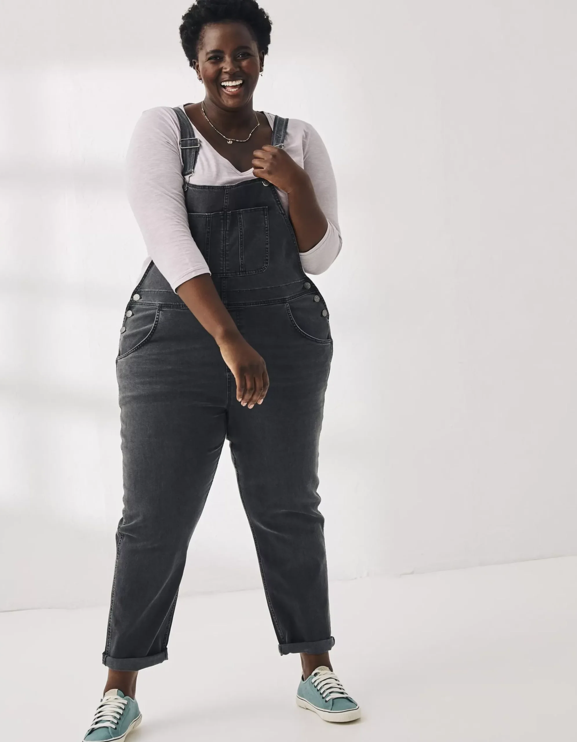 Lewes Slim Leg Denim Dungarees