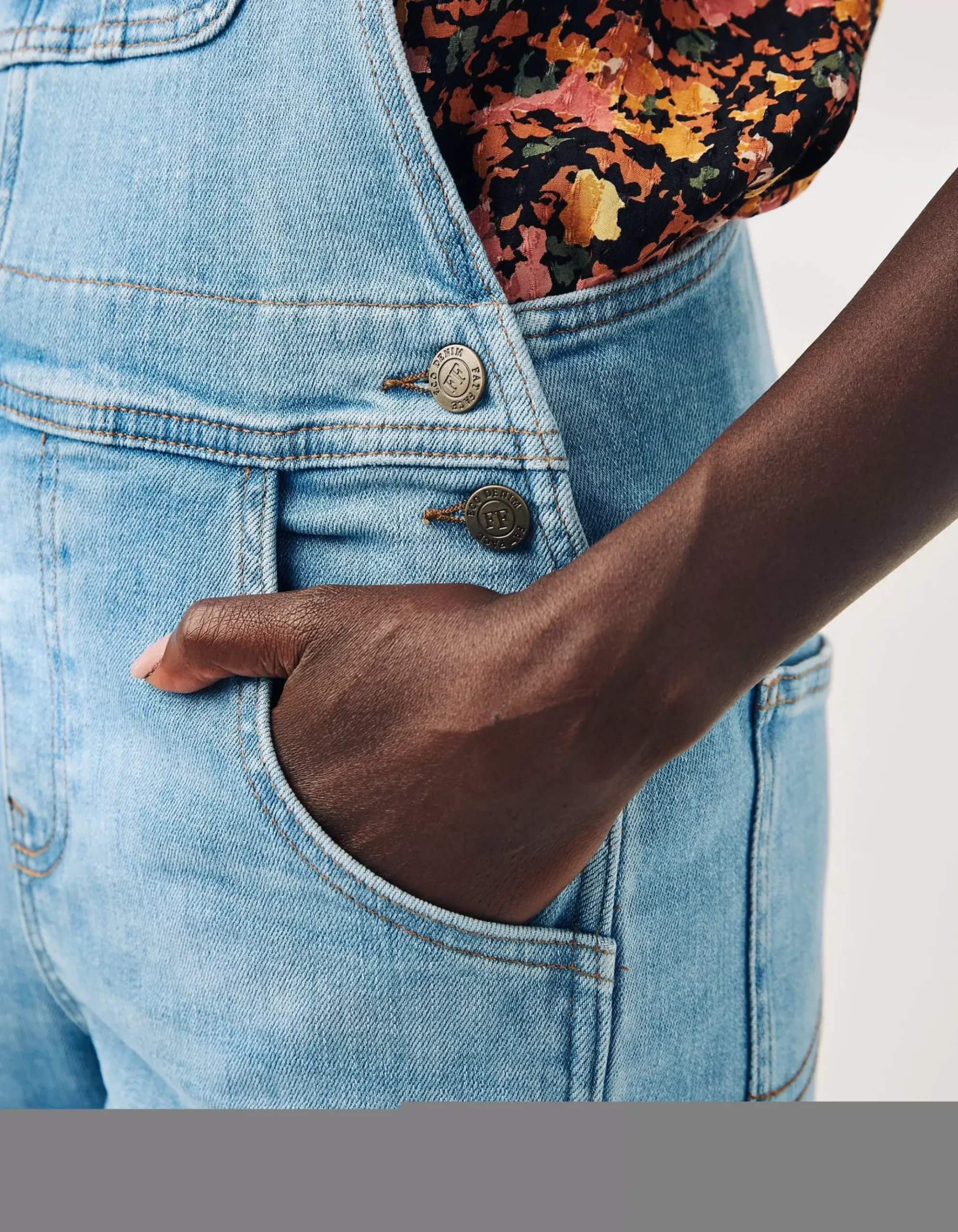 Lewes Slim Leg Denim Dungarees