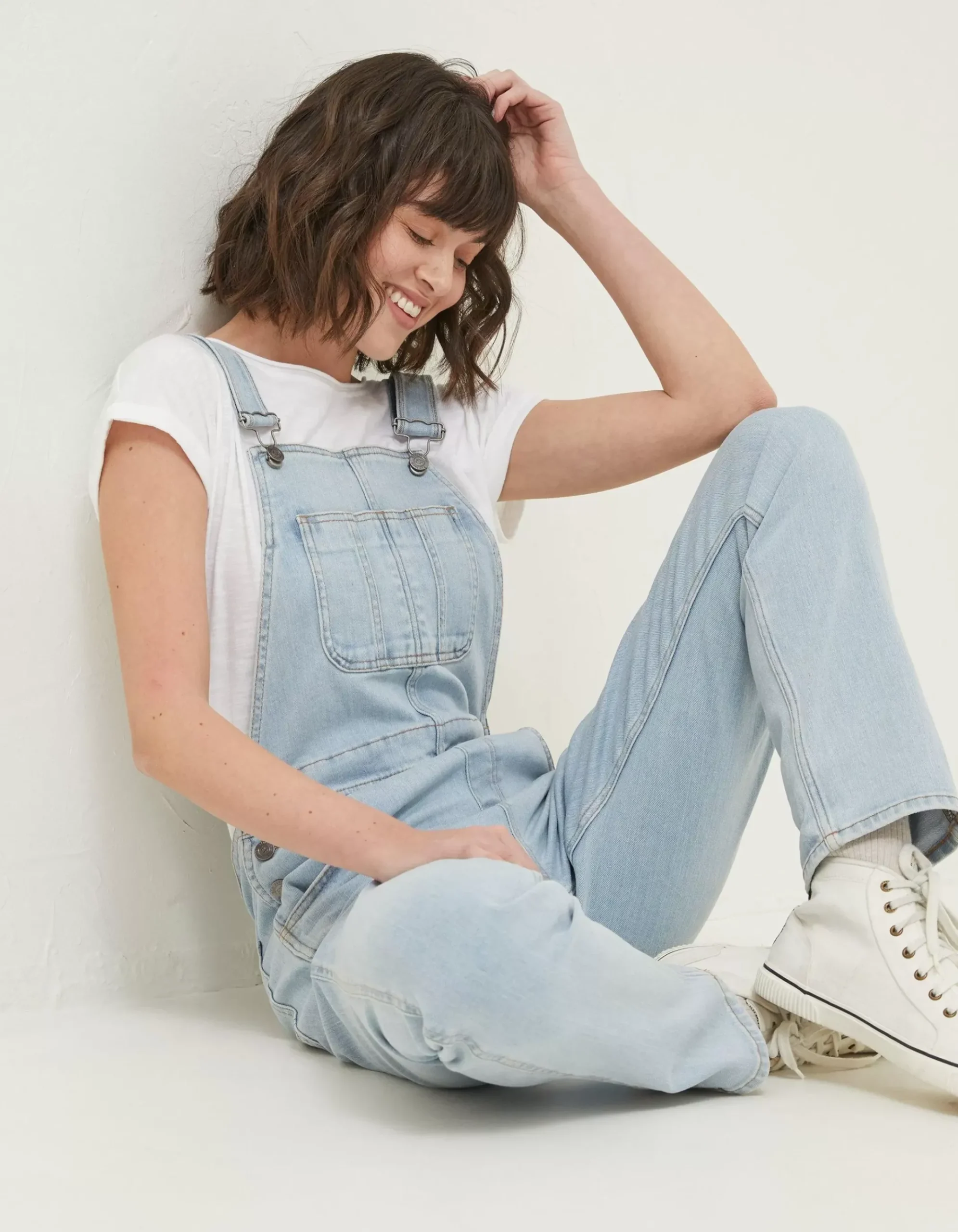 Lewes Slim Leg Denim Dungarees