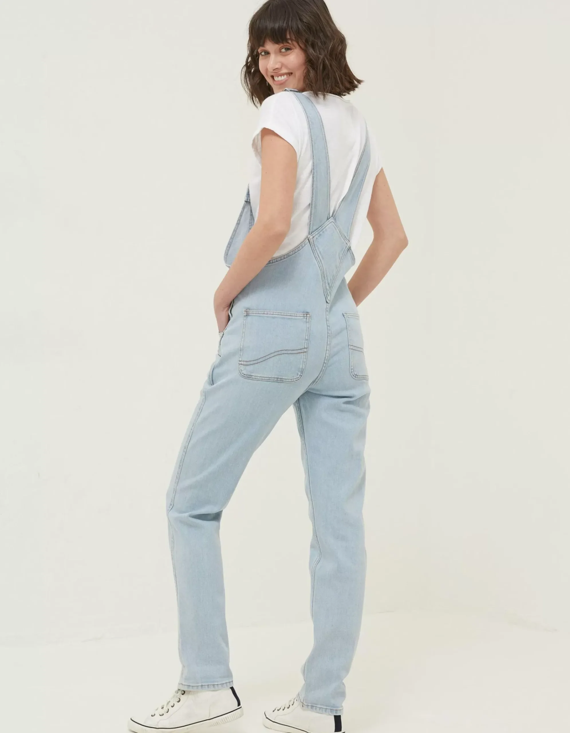 Lewes Slim Leg Denim Dungarees
