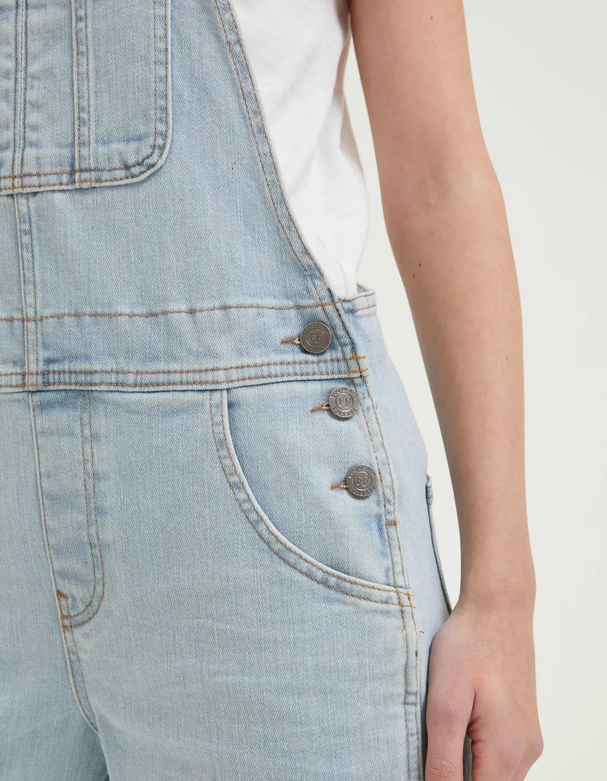 Lewes Slim Leg Denim Dungarees