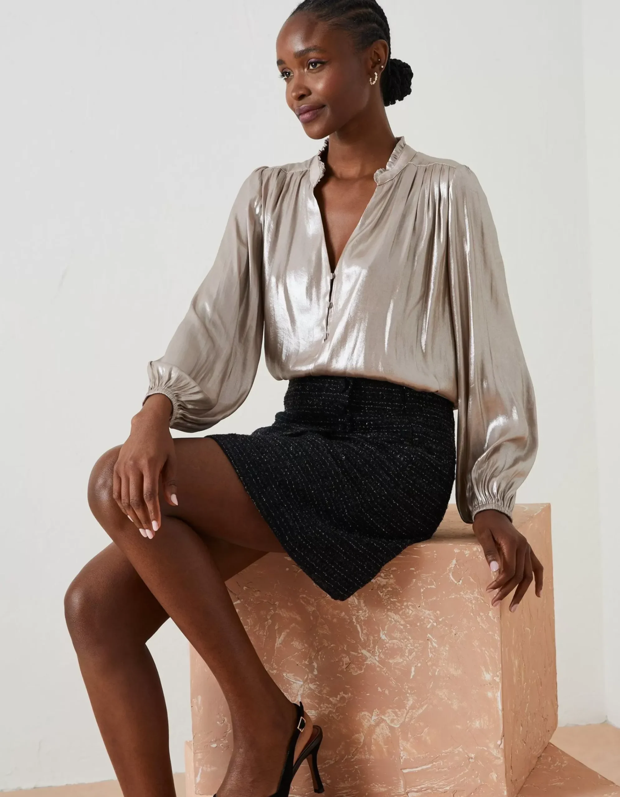 Lily Metallic Skirt