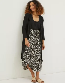 Lindsay Cotton Linen Longline Cardigan