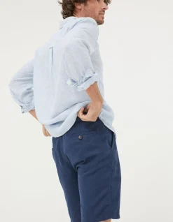 Linen Flat Front Shorts