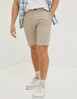 Linen Flat Front Shorts