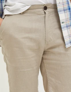 Linen Flat Front Shorts
