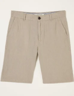 Linen Flat Front Shorts