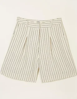 Linen Stripe Shorts