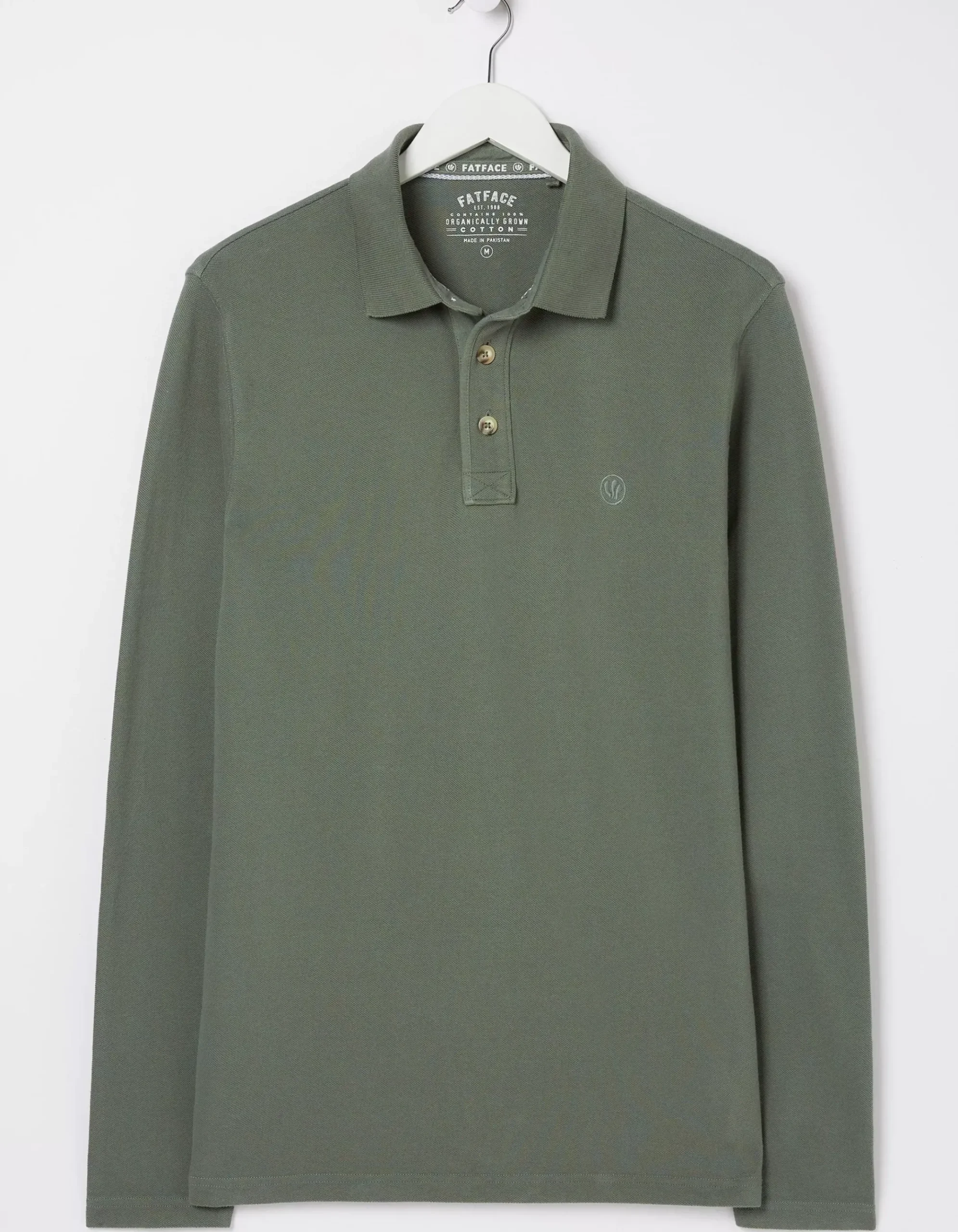 Long Sleeve Organic Cotton Pique Polo