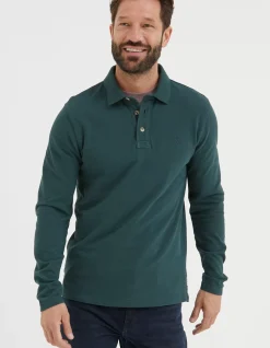 Long Sleeve Organic Pique Polo