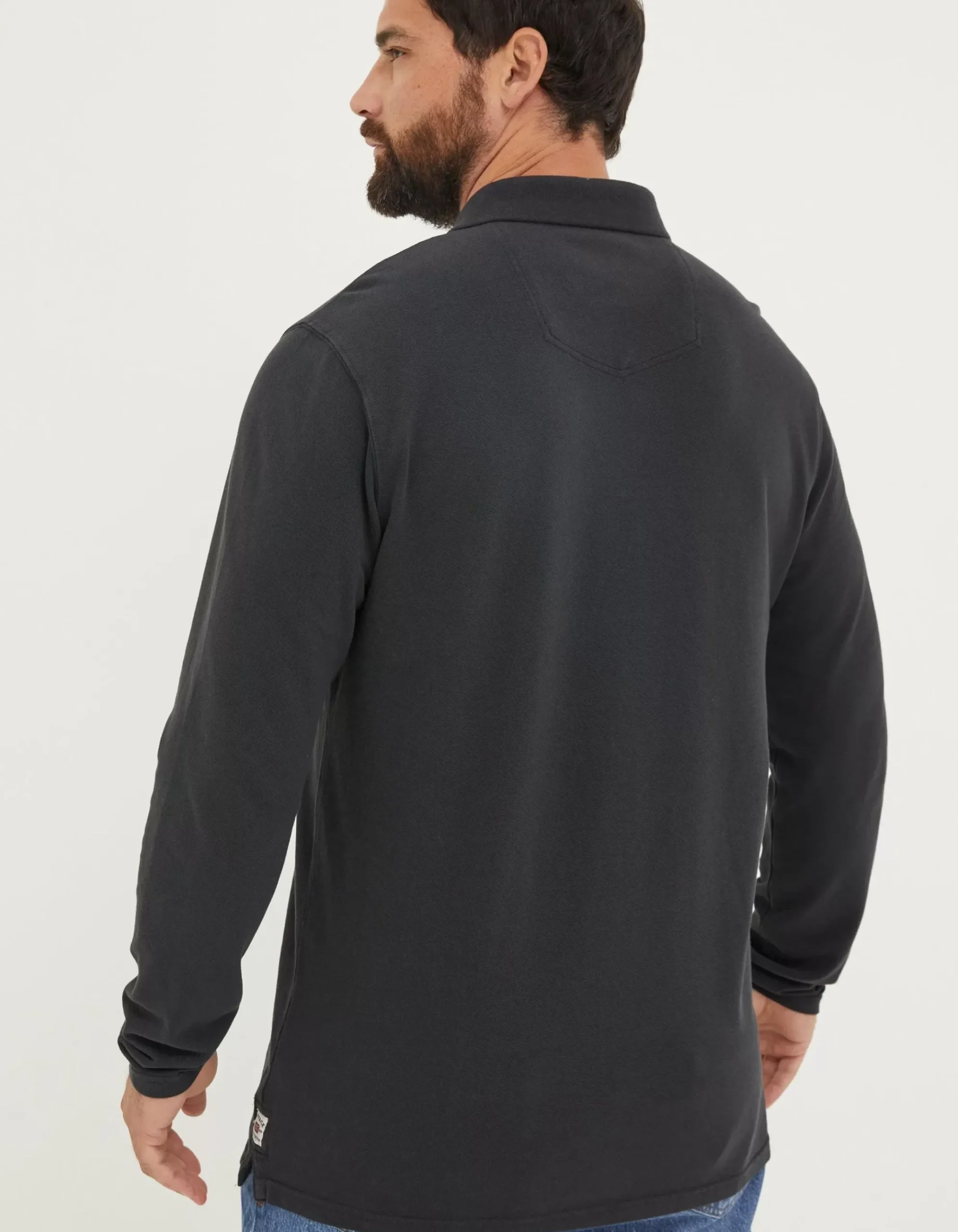 Long Sleeve Organic Pique Polo