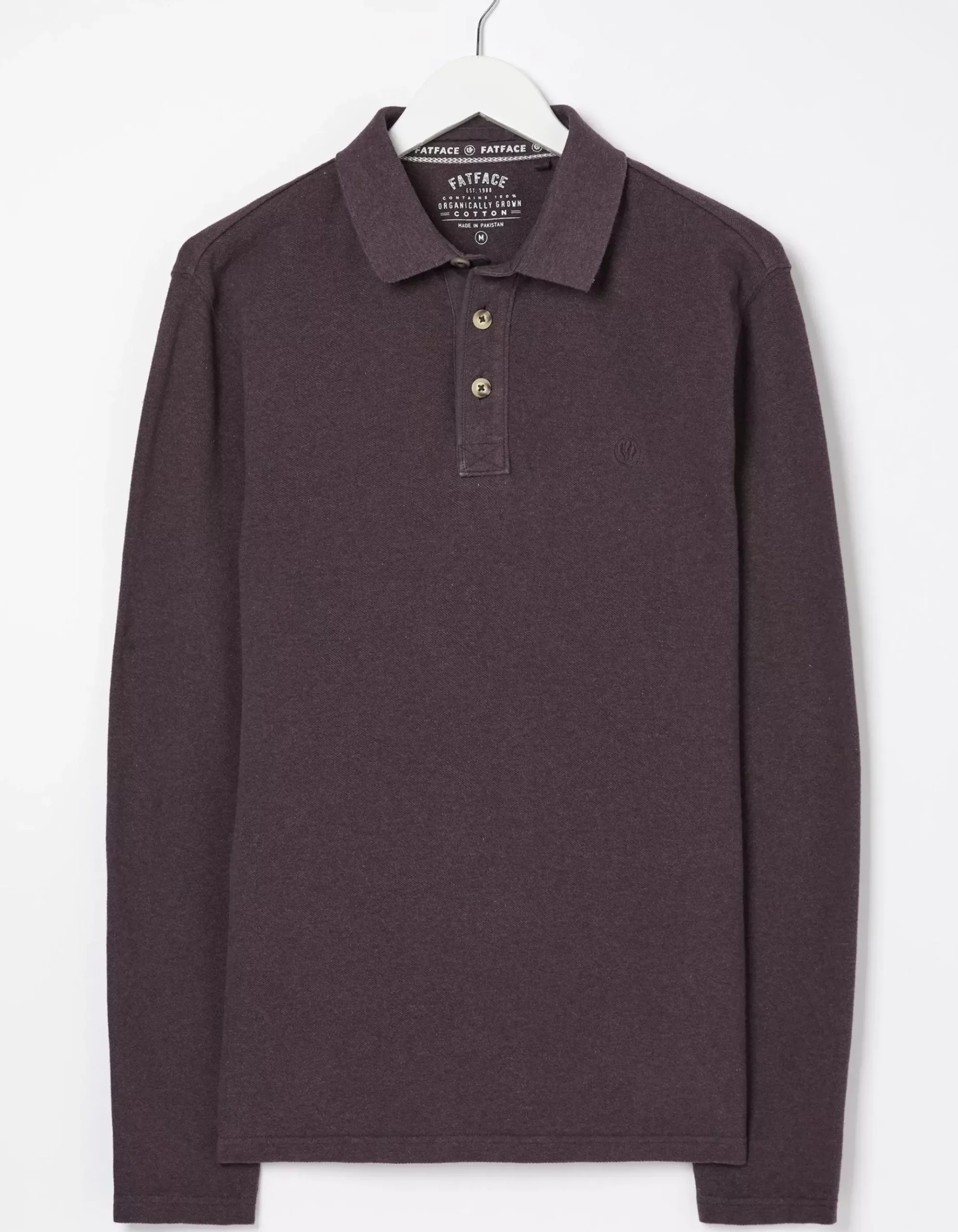 Long Sleeve Organic Pique Polo