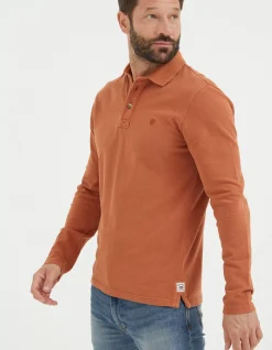 Long Sleeve Organic Pique Polo